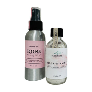 Rose Misting Toner and Rice Scrub Duo